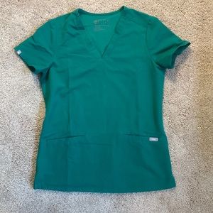 EUC Figs Casma XXS in Hunter Green